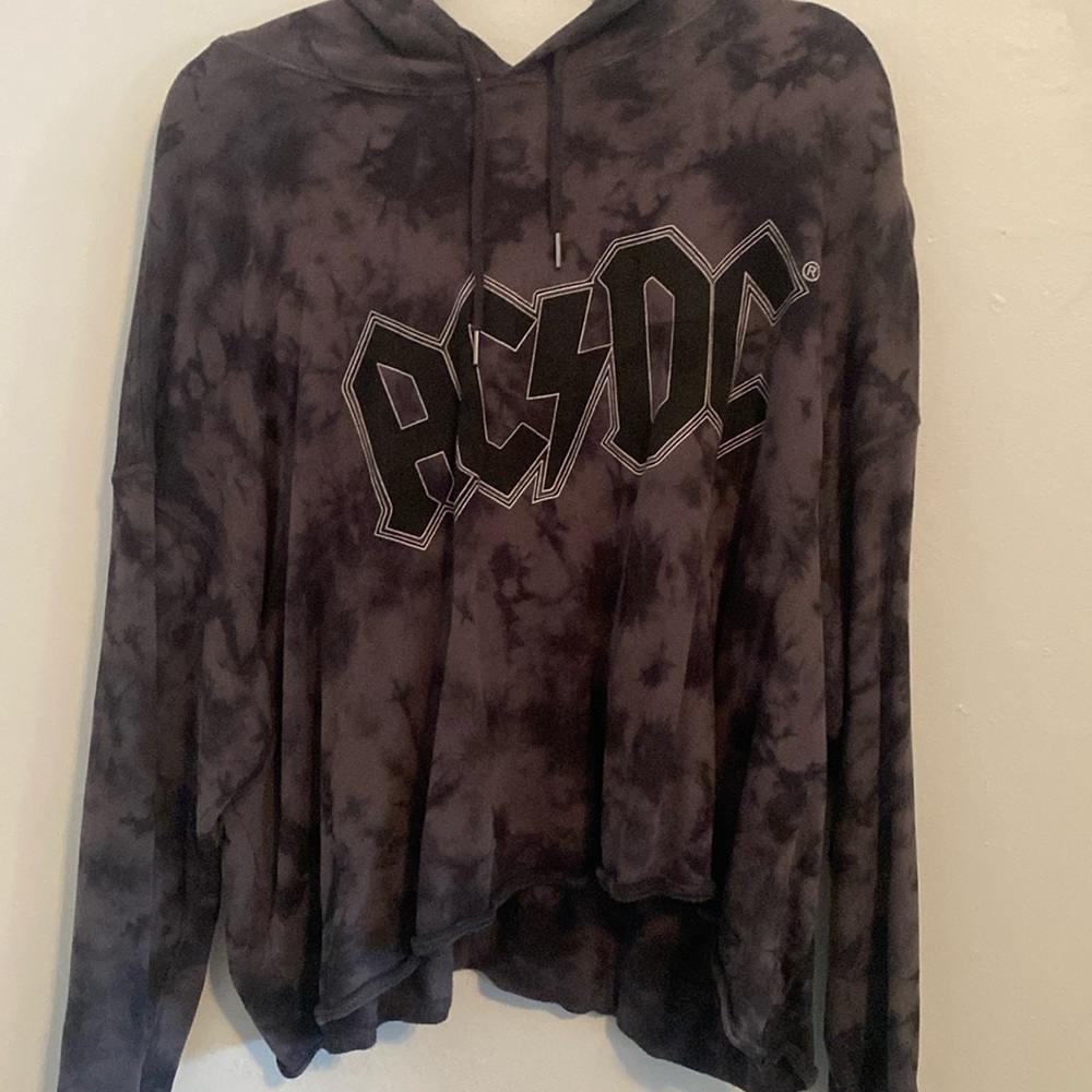 Torrid AC/DC cropped hoodie